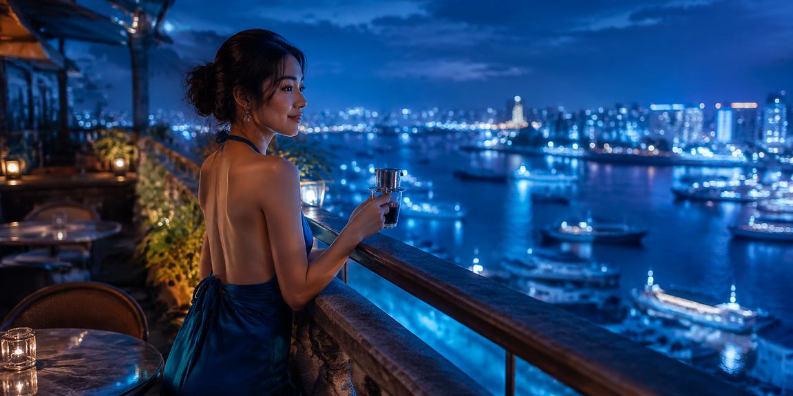 Người chơi bài tại quán cà phê Hà Nội với điện thoại và đồ uống